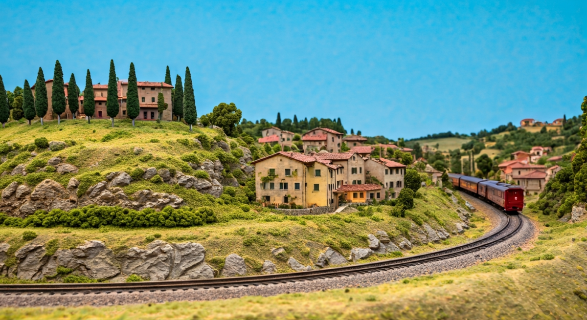 Plastici Ferroviari Italiani: Ricreare i Paesaggi della Penisola — modello in scala