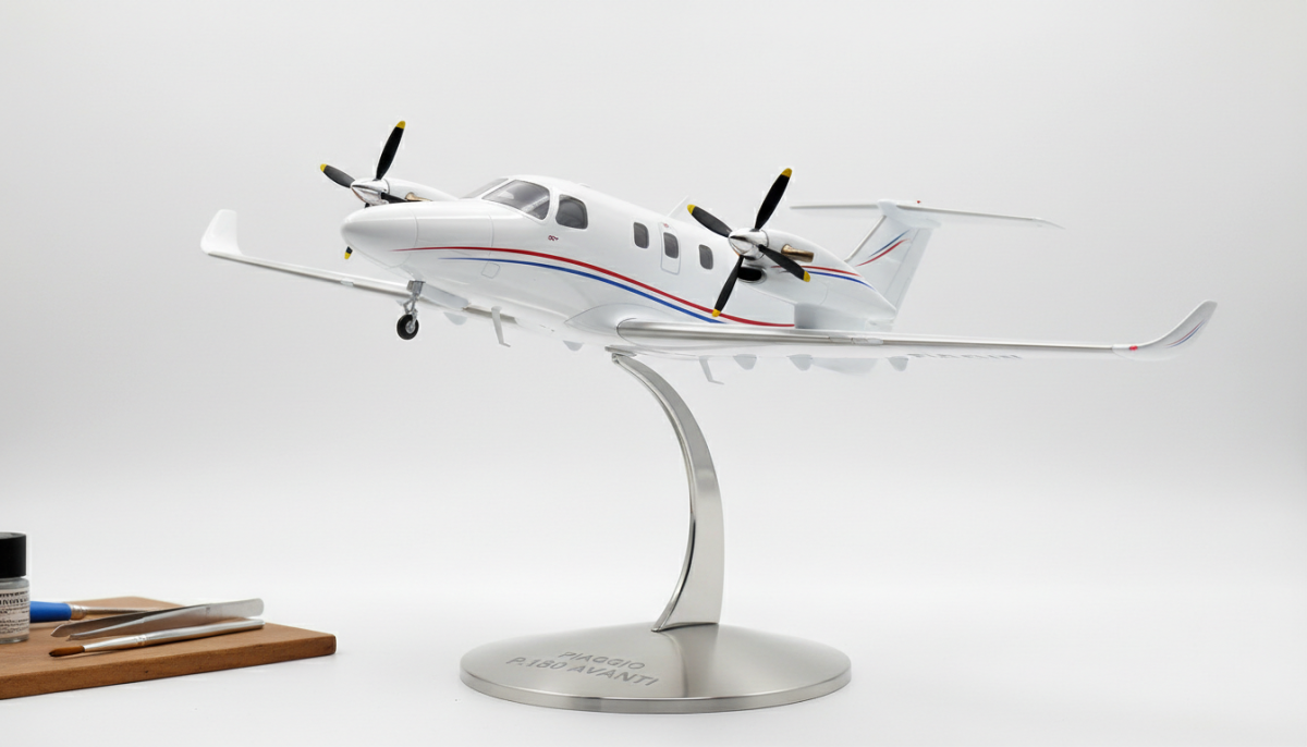 Piaggio P.180 Avanti: L Aereo Italiano più Elegante in Miniatura — modello in scala
